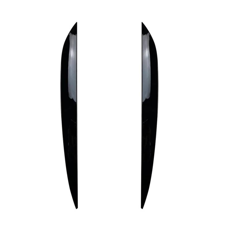 tuyda Aufkleber for die Scheinwerferabdeckung mit Augenbrauen, passend for Volkswagen, passend for VW, passend for Touareg 2010–2018, Scheinwerfer-Augenlid Scheinwerfer-Augenbrauenschutz(Glossy Black) von tuyda