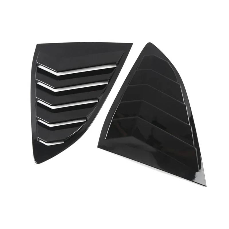 tuyda Aufkleber for die Seitenjalousieabdeckung der Heckklappe des Autos, passend for CR-V CRV 2017–2022, Lüftungsschaufel, ABS-Zubehör, Auto Dekorative Abdeckung für Heckscheibengrill(Gloss Black) von tuyda