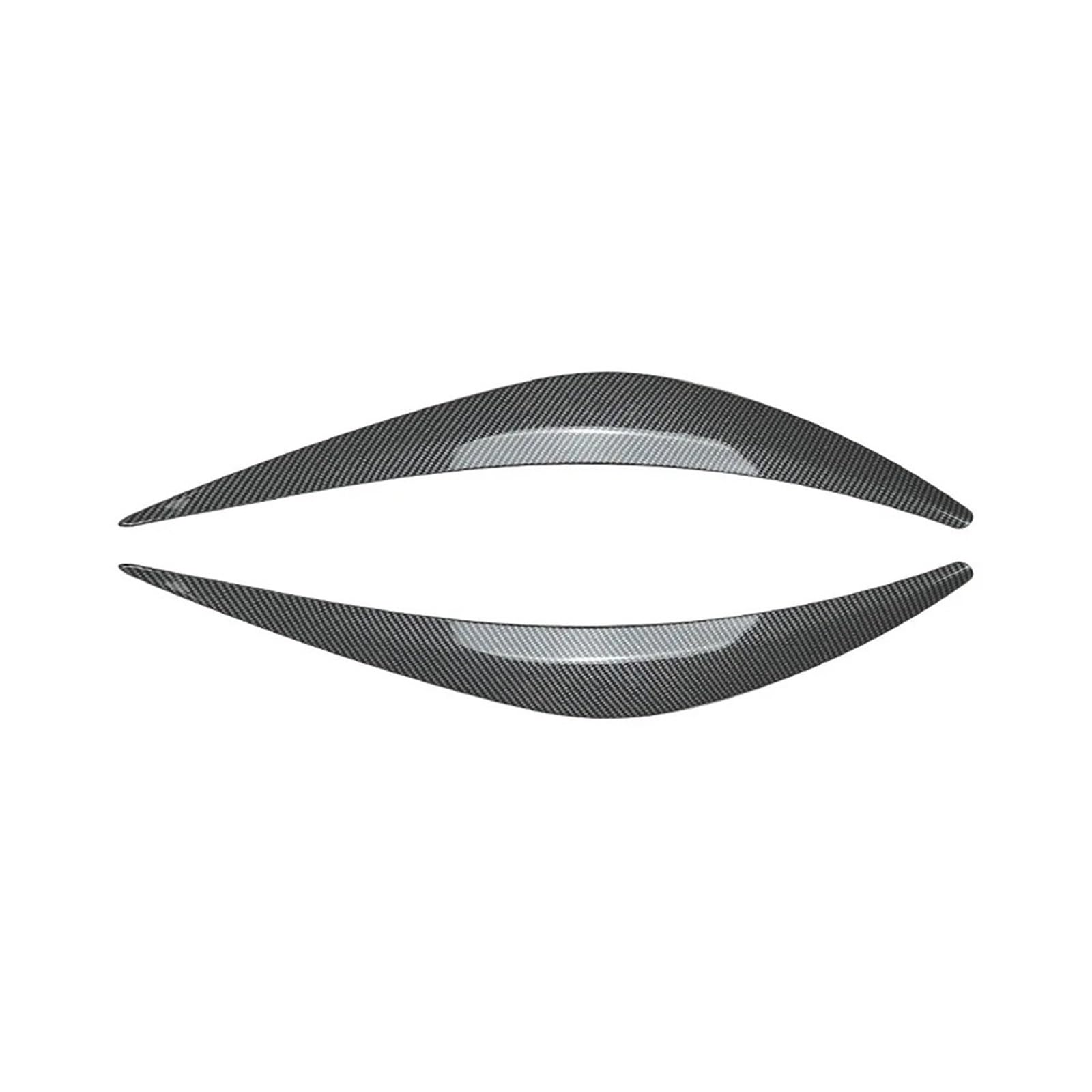 tuyda Auto-Front-Augenbrauen-Augenlid-Scheinwerfer-Wimpernabdeckungs-Zieraufkleber, passend for Infiniti, Q50 ab 2014 Scheinwerfer-Augenbrauenschutz(Carbon Look) von tuyda