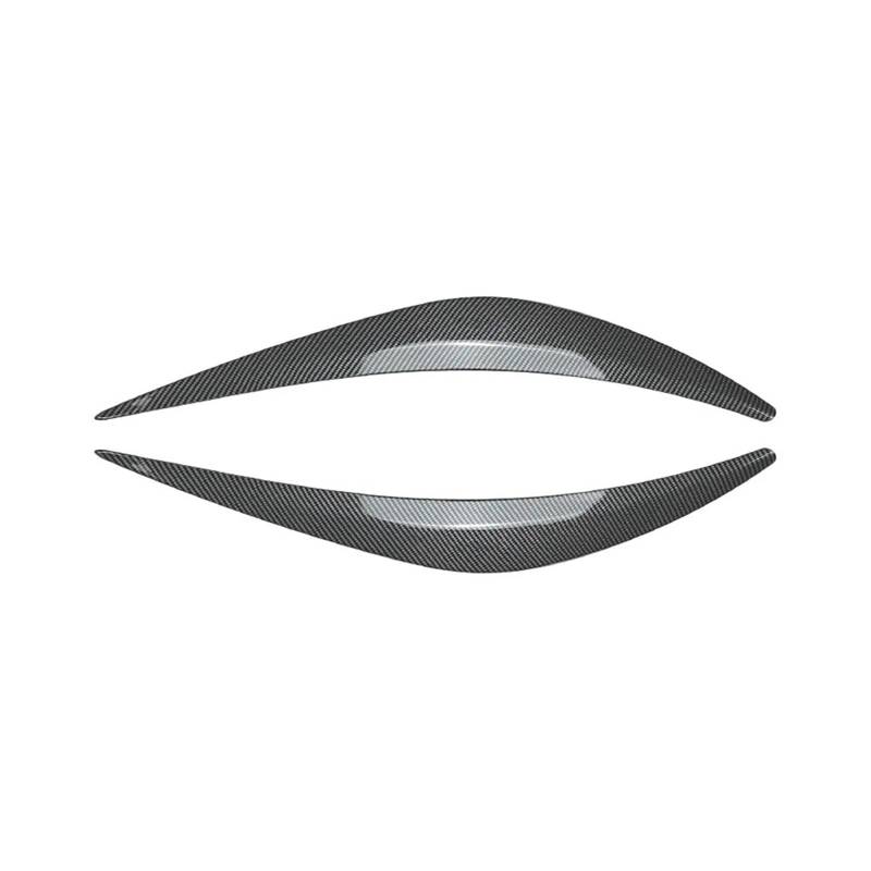 tuyda Auto-Front-Augenbrauen-Augenlid-Scheinwerfer-Wimpernabdeckungs-Zieraufkleber, passend for Infiniti, Q50 ab 2014 Scheinwerfer-Augenbrauenschutz(Carbon Look) von tuyda