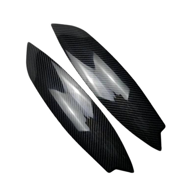 tuyda Auto-Frontscheinwerfer Augenbrauen Augenlider Trim Cover Aufkleber,Fit for VW,Fit for GOLF 5 MK5 GTI R 2005-2007 Scheinwerfer-Augenbrauenschutz(Carbon Fiber Style) von tuyda