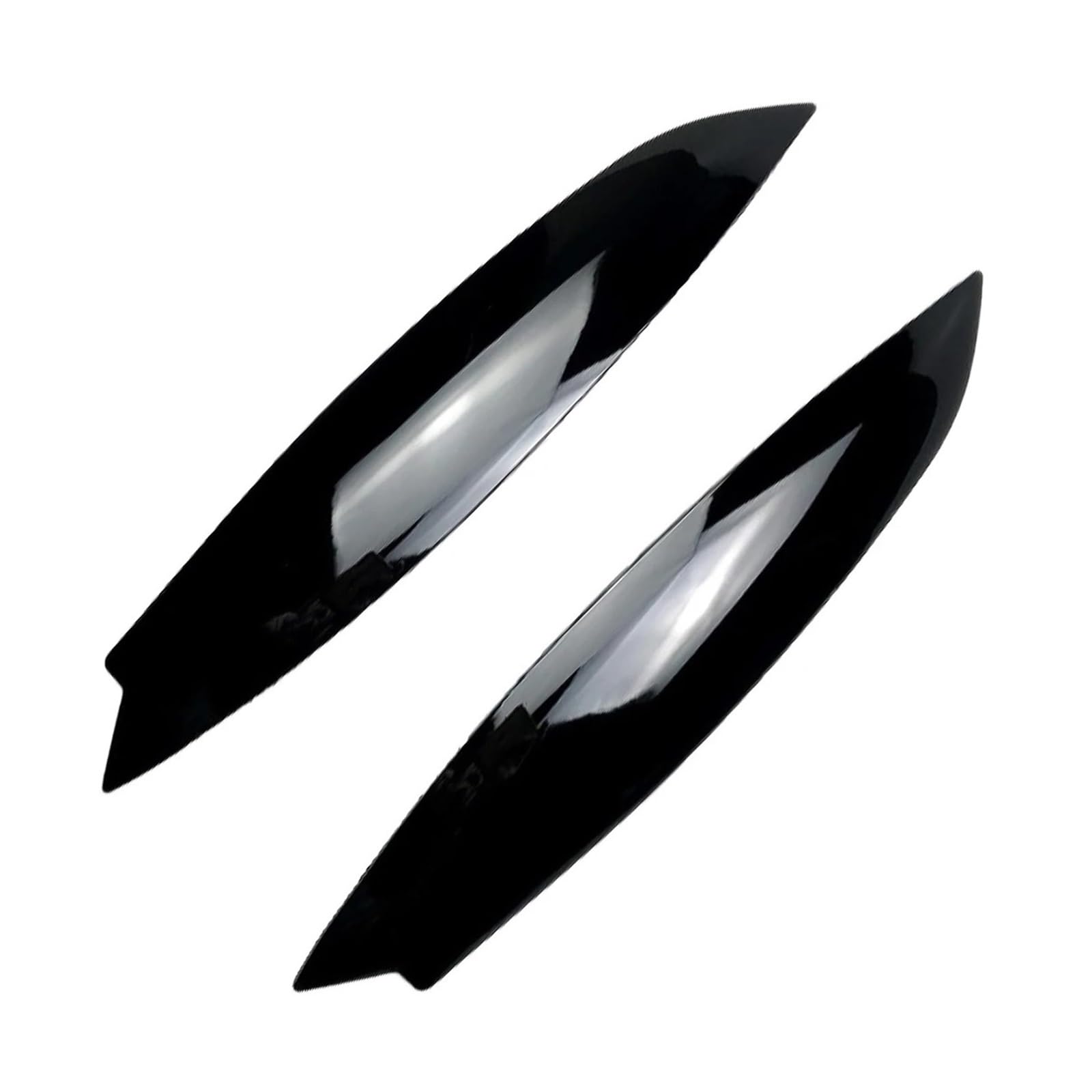 tuyda Auto-Frontscheinwerfer Augenbrauen Augenlider Trim Cover Aufkleber,Fit for VW,Fit for GOLF 5 MK5 GTI R 2005-2007 Scheinwerfer-Augenbrauenschutz(Gloss Black) von tuyda