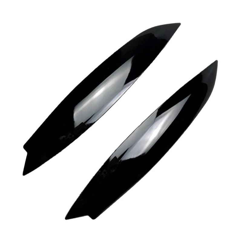 tuyda Auto-Frontscheinwerfer Augenbrauen Augenlider Trim Cover Aufkleber,Fit for VW,Fit for GOLF 5 MK5 GTI R 2005-2007 Scheinwerfer-Augenbrauenschutz(Gloss Black) von tuyda