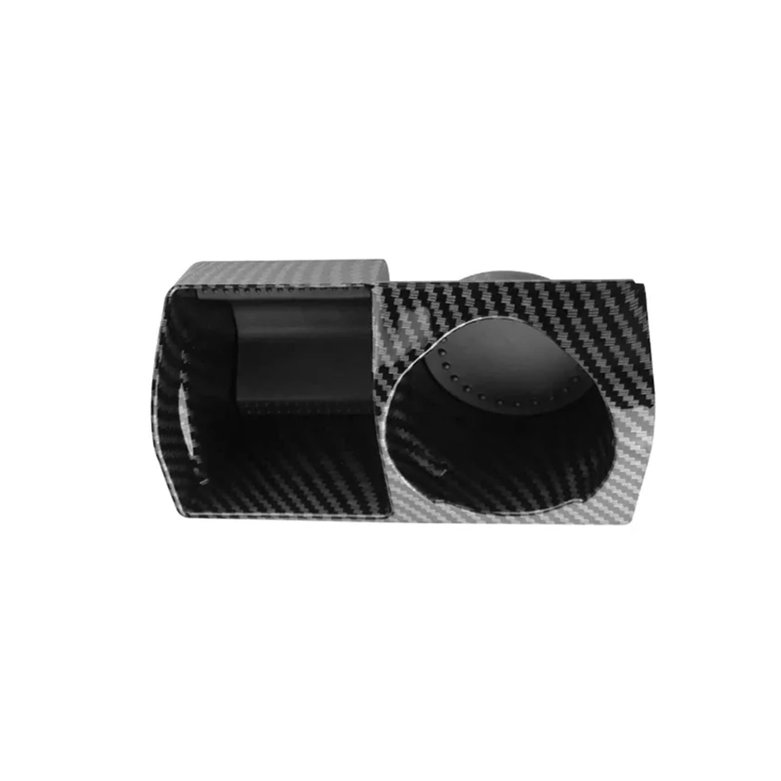 tuyda Auto-Mittelkonsolen-Aufbewahrungsbox, passend for Ford, Ecosport 2013–2017, Zubehörbehälter, Stauraum-Organizer Ablagefach für die Armlehne des Fahrzeugs(ABS carbon fiber) von tuyda