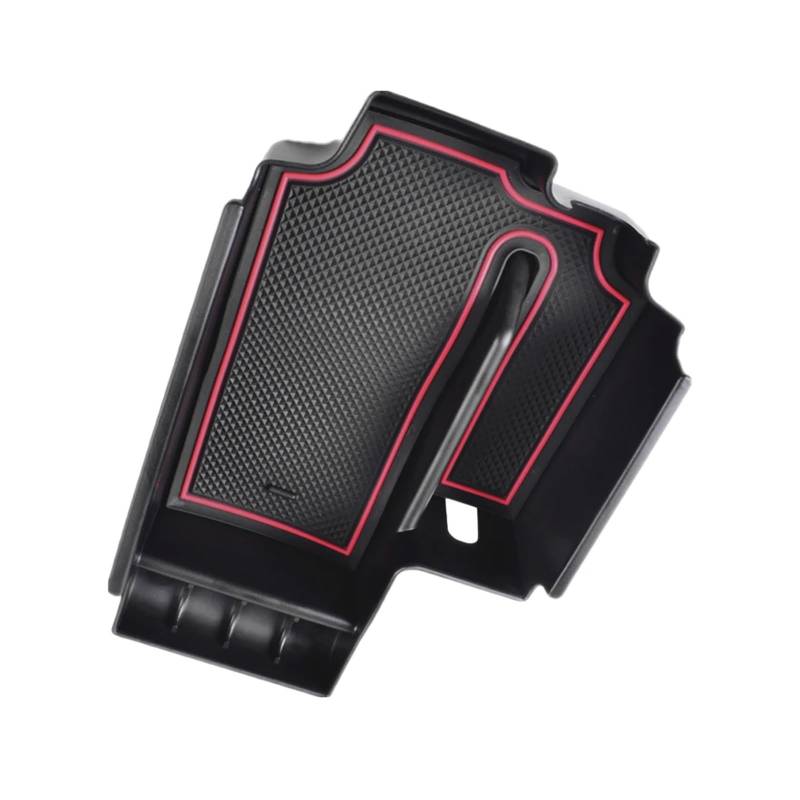 tuyda Auto-Mittelkonsolen-Aufbewahrungsbox for Armlehnen, passend for, 5er G30 G31 2020–2021, ABS-Ladetablett, Container-Organizer-Zubehör Ablagefach für die Armlehne des Fahrzeugs(Red) von tuyda