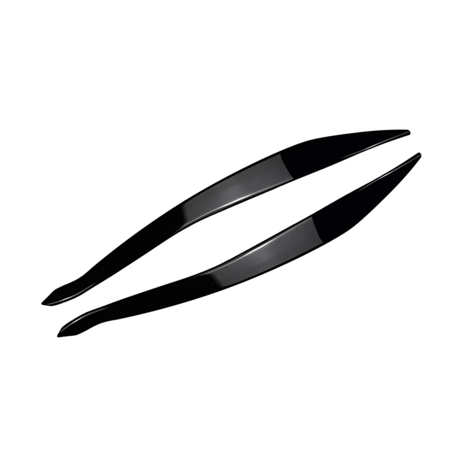 tuyda Auto Scheinwerfer Augenbrauen Augenlider Aufkleber Trim Abdeckung,Fit for 5 Series F10 F11 2015-2017 Scheinwerfer Scheinwerfer-Augenbrauenschutz(Gloss Black) von tuyda