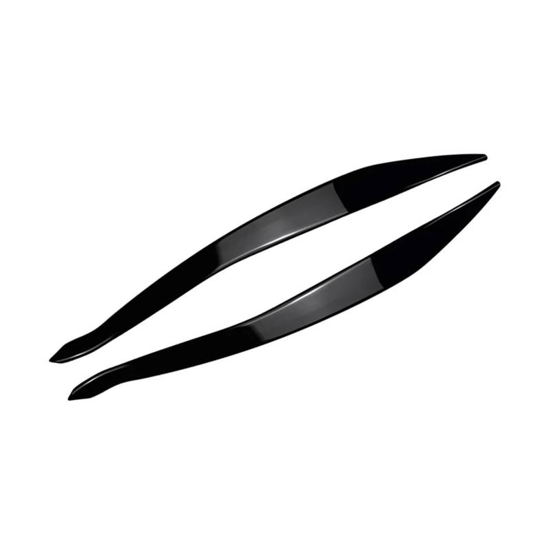 tuyda Auto Scheinwerfer Augenbrauen Augenlider Aufkleber Trim Abdeckung,Fit for 5 Series F10 F11 2015-2017 Scheinwerfer Scheinwerfer-Augenbrauenschutz(Gloss Black) von tuyda