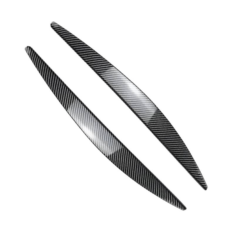 tuyda Auto Scheinwerfer Lampe Augenbraue Augenlid Trim Abdeckung,Fit for Skoda, Octavia MK3 2015-2017 Scheinwerfer-Augenbrauenschutz(Carbon Fiber) von tuyda