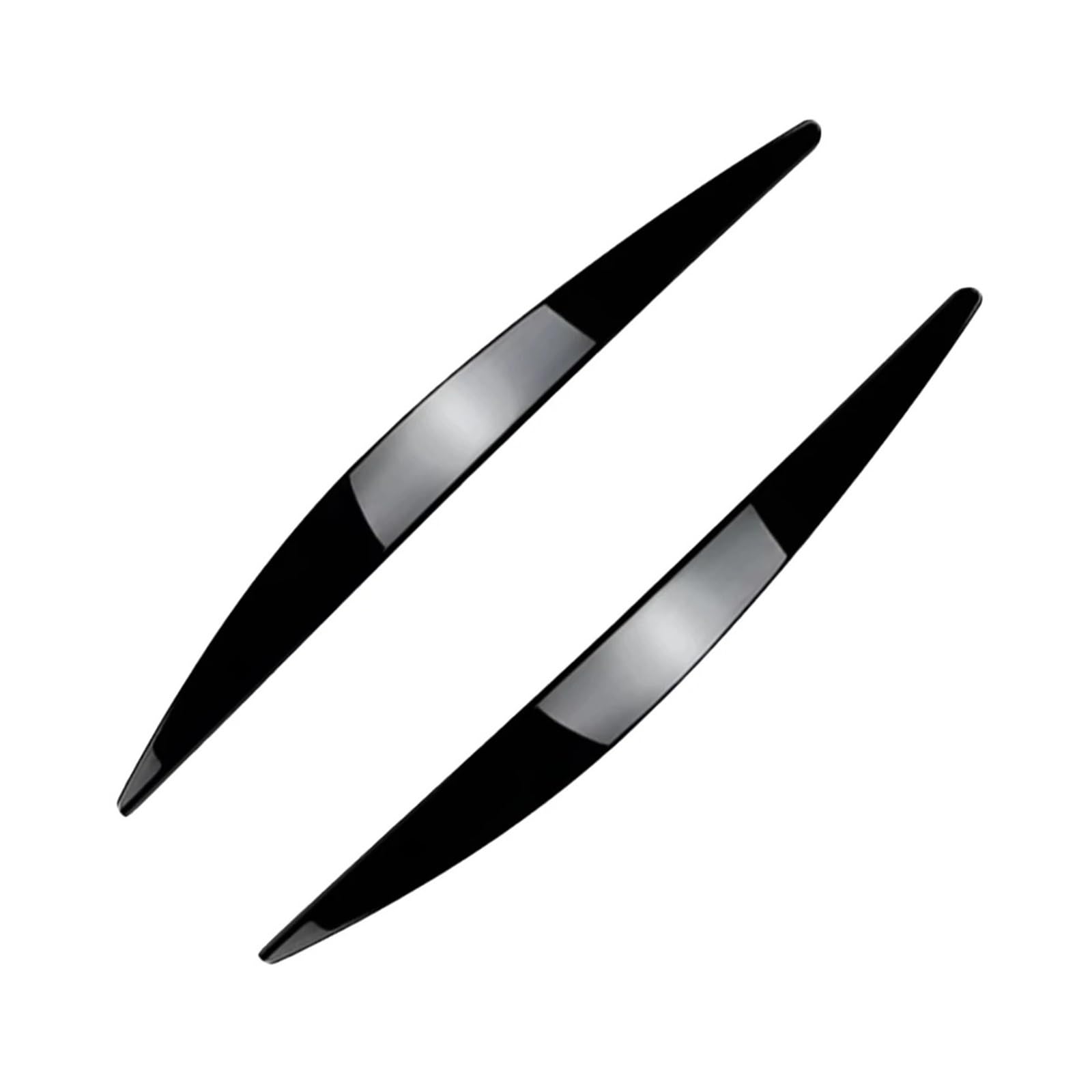 tuyda Auto Scheinwerfer Lampe Augenbraue Augenlid Trim Abdeckung,Fit for Skoda, Octavia MK3 2015-2017 Scheinwerfer-Augenbrauenschutz(Gloss Black) von tuyda