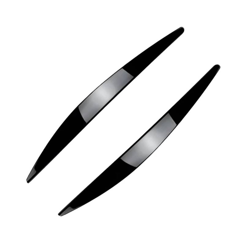 tuyda Auto Scheinwerfer Lampe Augenbraue Augenlid Trim Abdeckung,Fit for Skoda, Octavia MK3 2015-2017 Scheinwerfer-Augenbrauenschutz(Gloss Black) von tuyda