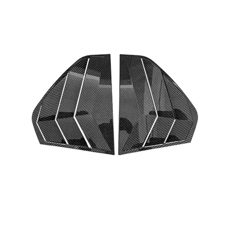 tuyda Auto-Seitenabdeckung for die hintere Lamellenfensterverkleidung, passend for VW, passend for Golf MK8 2020–2023, Verschlussaufkleber, Entlüftungsschaufel, Auto Dekorative Abdeckung für Heckschei von tuyda