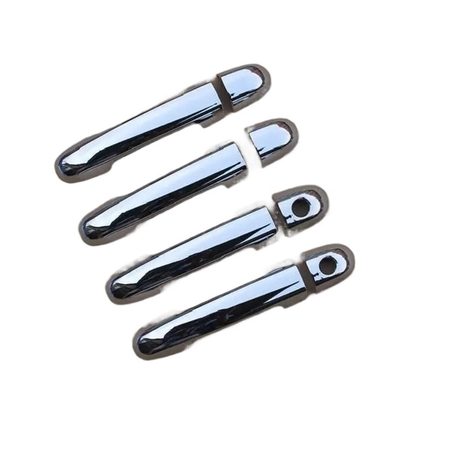 tuyda Auto-Seitentürgriff-Abdeckungsverkleidung, passend for Kia, Forte Kia Cerato 2009–2013, Chrom-Autozubehör-Aufkleber-Styling Dekorative Auflage für Autotürgriffe(2 keyholes) von tuyda
