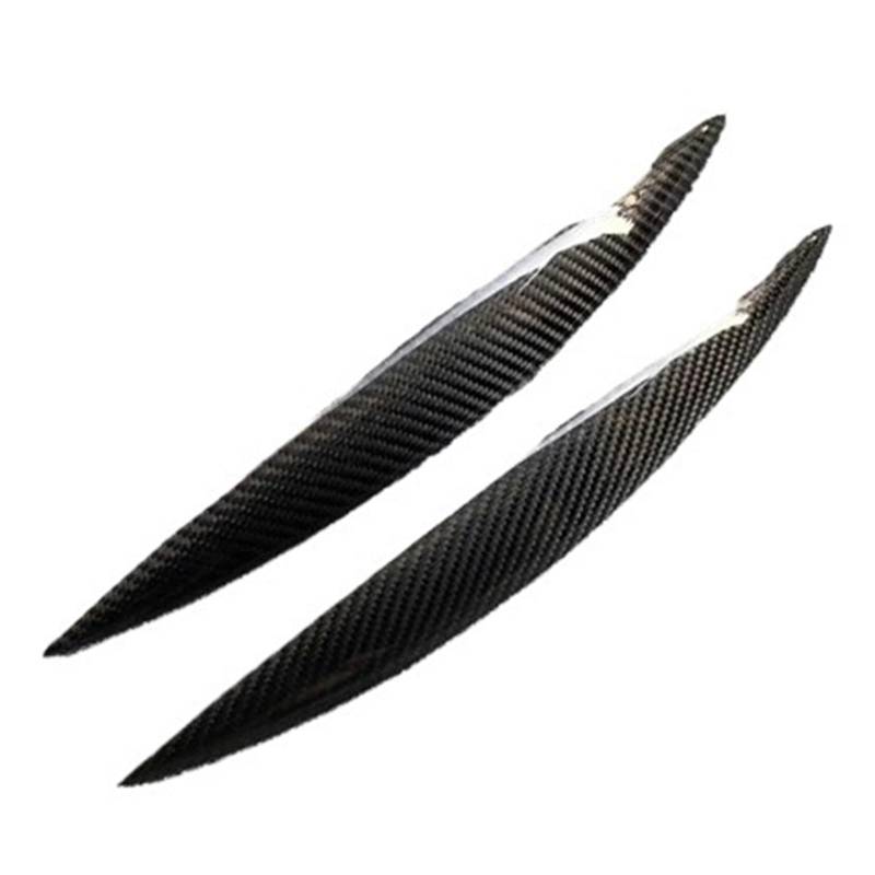 tuyda Autoscheinwerfer-Augenbrauenabdeckung, passend for Infiniti, G35 V35 Limousine 2002–2007, Grundierung for vordere Lampenstab-Augenlider Scheinwerfer-Augenbrauenschutz(Carbon fiber) von tuyda