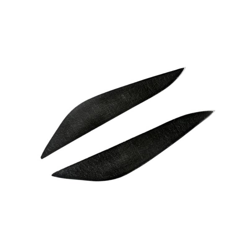 tuyda Autoscheinwerferabdeckung Augenbrauen Frontlampenaufkleber Augenlid, passend for Modell 3 Modell Y 2017-2021 Scheinwerfer-Augenbrauenschutz(Carbon forge) von tuyda