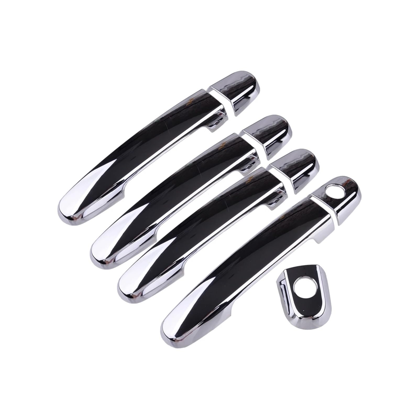 tuyda Autotürgriff-Abdeckungsverkleidung, passend for Toyota, Yaris Limousine Schrägheck 2007–2011, silberfarbenes ABS-Kunststoff-Formteil Dekorative Auflage für Autotürgriffe tuyda Autotürgriff-Abdeckungsverkleidung, passend for Toyota, Yaris Limousine Schrägheck 2007–2011, silberfarbenes ABS-Kunststoff-Formteil Dekorative Auflage für Autotürgriffe von tuyda
