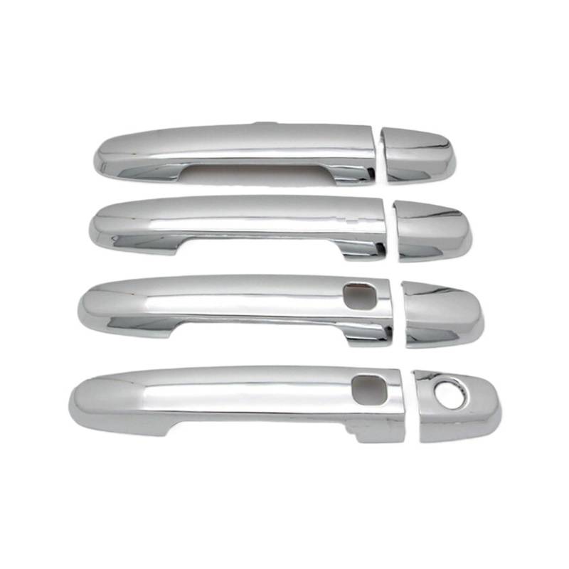 tuyda Autotürgriffabdeckung Cup Bowl Trim, passend for Toyota, Passo Sette Perodua MyVi Chrome Car Styling FUNDUOO Dekorative Auflage für Autotürgriffe(2 Buttons) von tuyda
