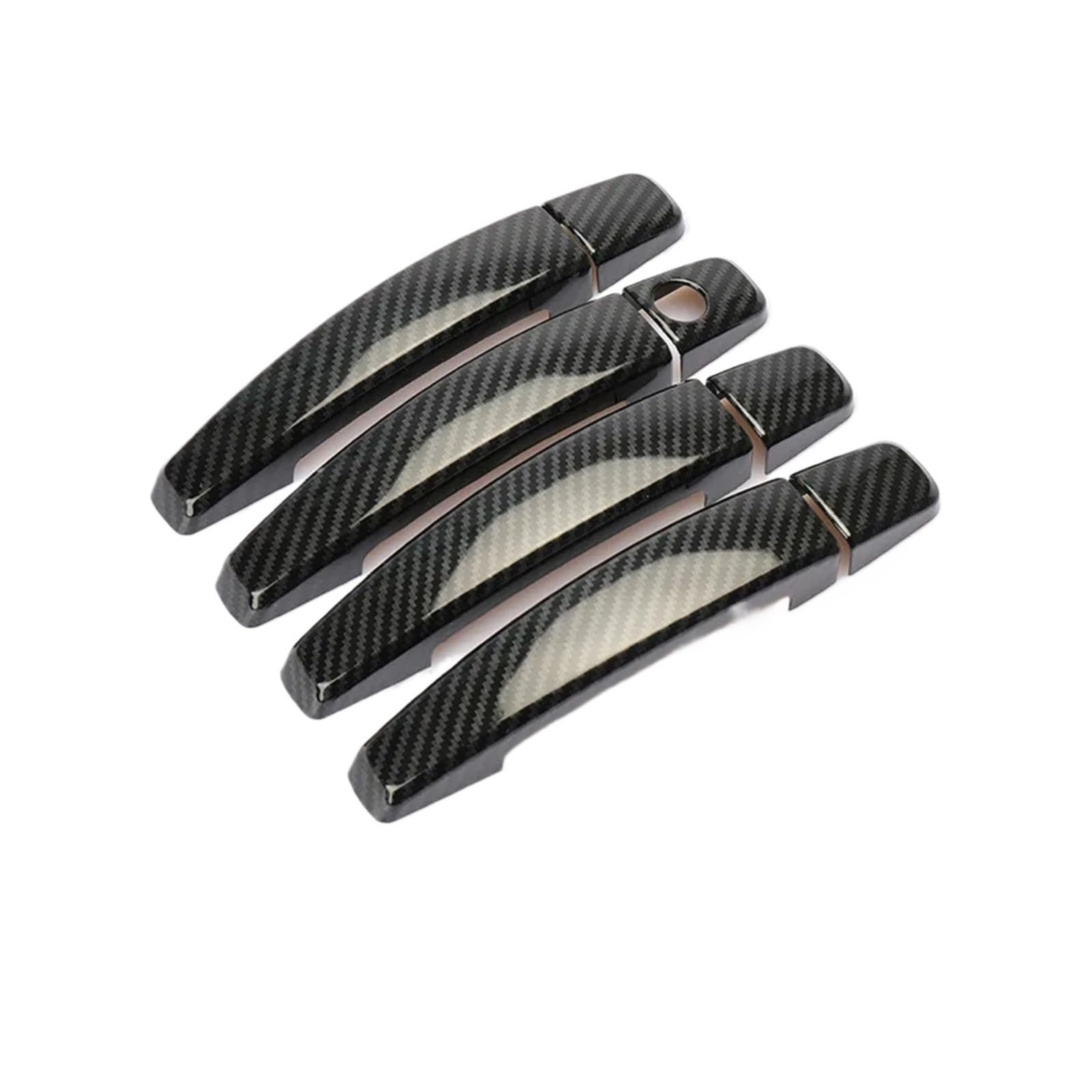 tuyda Autotürgriffabdeckungs-Zieraufkleber, passend for Chevrolet, Orlando 2011–2015, Chrom-Carbonfaser-Styling-Zubehör Dekorative Auflage für Autotürgriffe(Carbon fiber) von tuyda