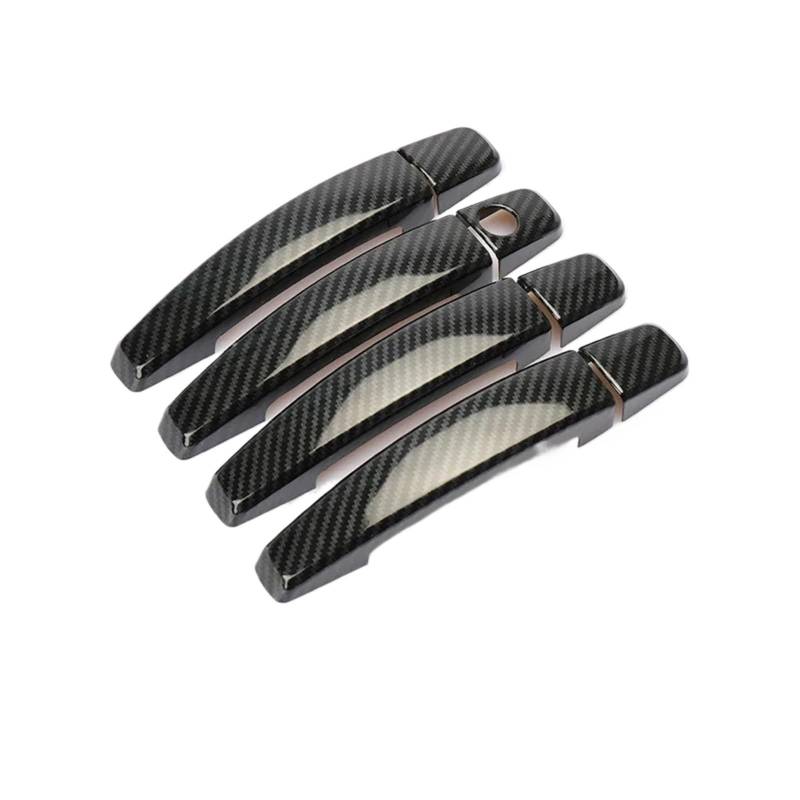 tuyda Autotürgriffabdeckungs-Zieraufkleber, passend for Chevrolet, Orlando 2011–2015, Chrom-Carbonfaser-Styling-Zubehör Dekorative Auflage für Autotürgriffe(Carbon fiber) von tuyda