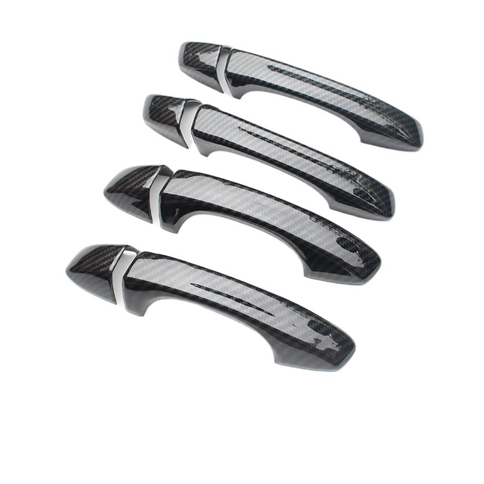 tuyda Autotürgriffabdeckungs-Zieraufkleber, passend for Volkswagen, passend for GOLF, 7 MK7 2013–2018, Kohlefaser-Chrom-Zubehör Dekorative Auflage für Autotürgriffe(Carbon fiber) von tuyda