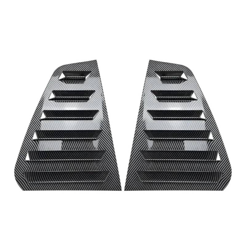 tuyda Blendenverkleidung for Jalousien, passend for VW, passend for Volkswagen, passend for Golf 6 MK6 2008–2012 Dekorative Abdeckung für Heckscheibengrill(Carbon Fiber Black) von tuyda