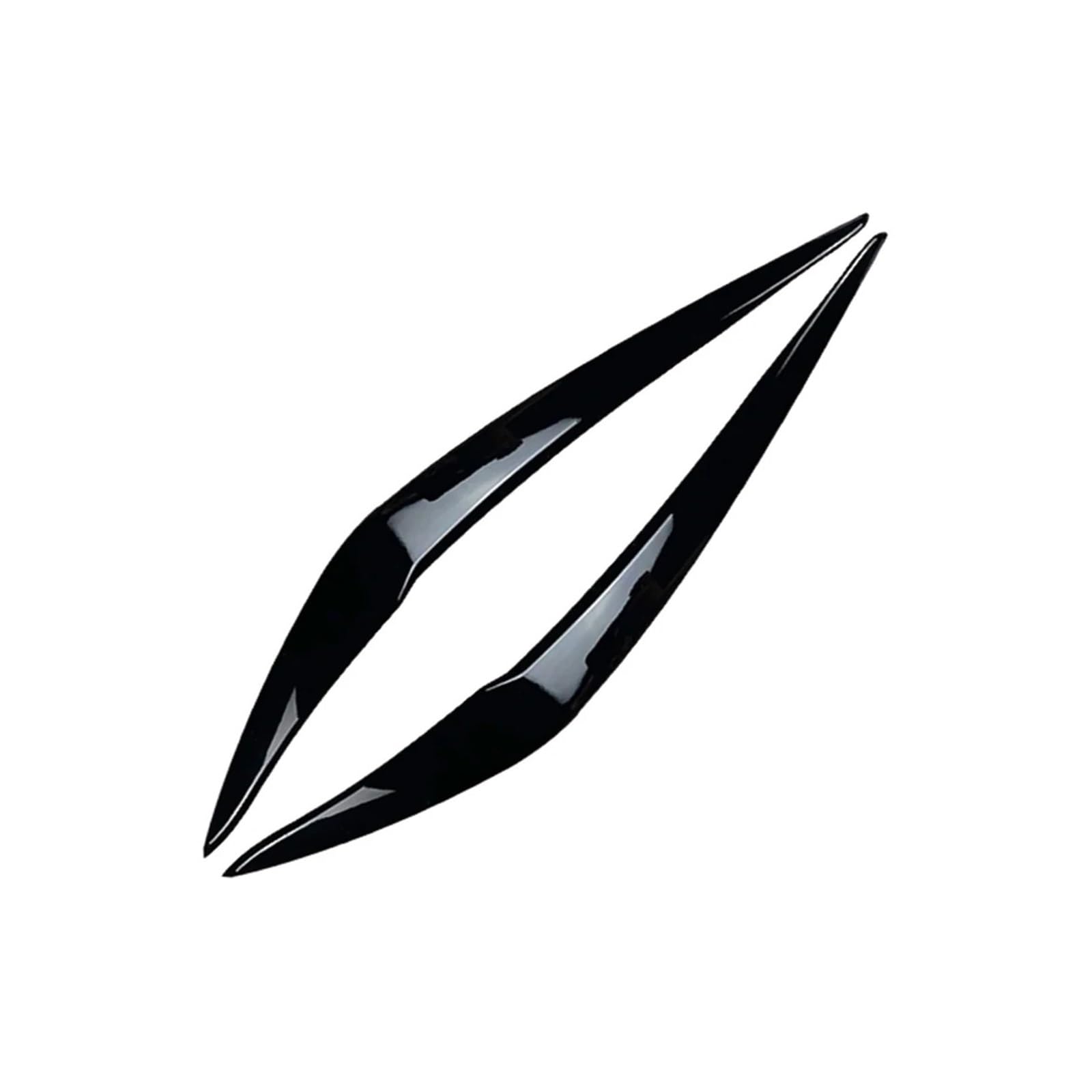 tuyda Frontscheinwerfer-Augenbrauen-Augenlidabdeckung, passend for 1er F20 spät 118i 120i 2015-2019 Scheinwerfer-Augenbrauenschutz(Gloss Black) von tuyda