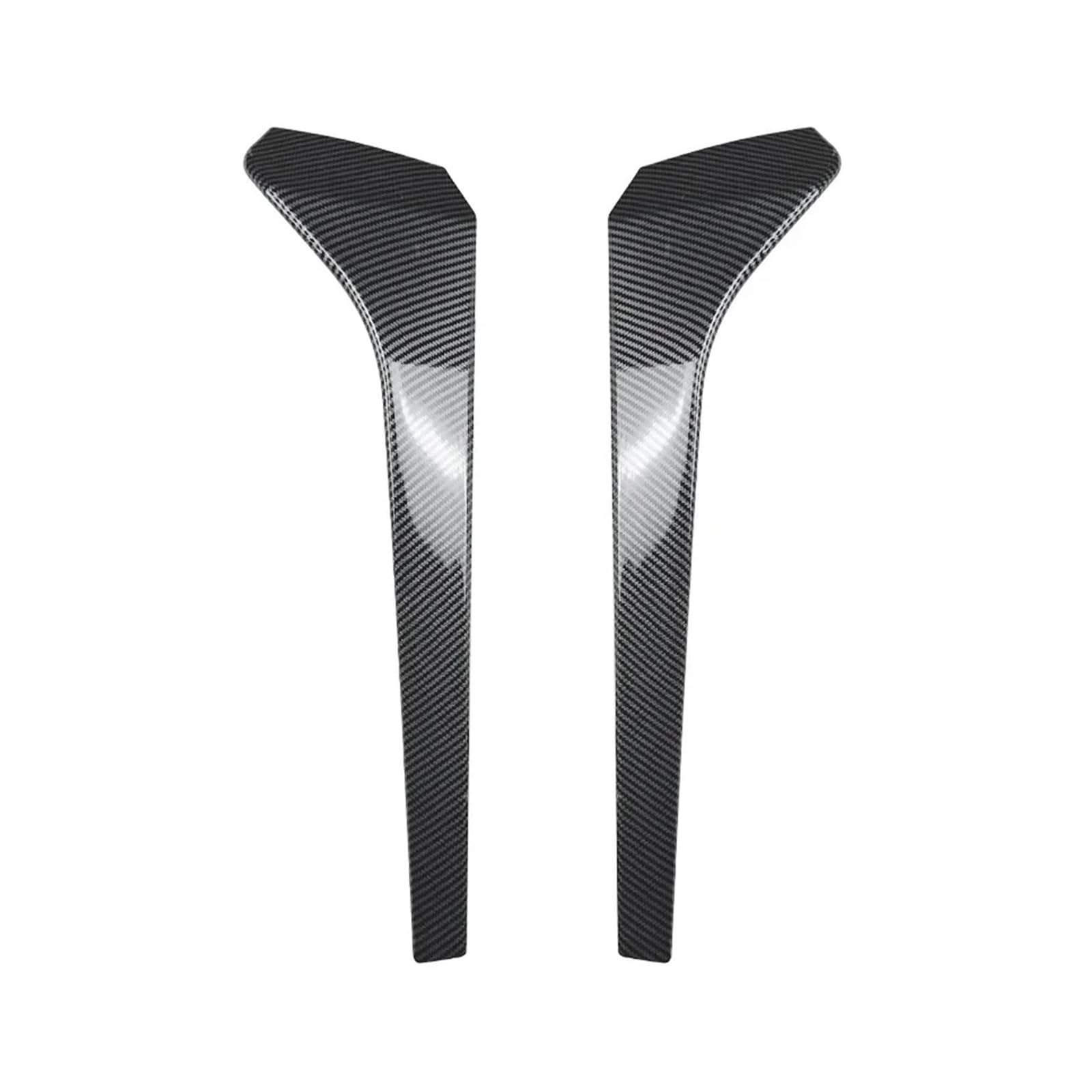 tuyda Heckscheiben-Seitenspoiler-Splitter, passend for Tiguan, MK2 Rline 2017–2023+, glänzend schwarze Canards Spoiler-Seitenflügel-Abdeckungsverkleidung(Carbon Look) von tuyda