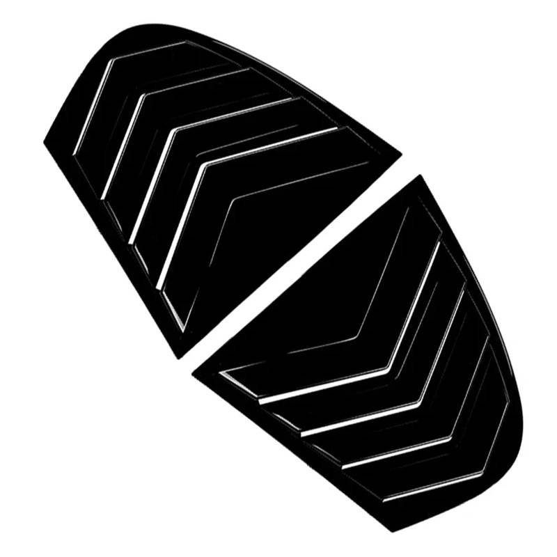 tuyda Heckscheibenabdeckung for Autos, passend for 5er E60 2004–2010, seitliche Lüftungsschlitzverkleidung for Fensterjalousien Dekorative Abdeckung für Heckscheibengrill(Gloss Black) von tuyda