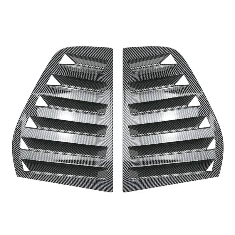 tuyda Heckscheibenverkleidung, passend for Volkswagen, passend for VW, passend for Golf 5 MK5 Dekorative Abdeckung für Heckscheibengrill(Carbon Fiber) von tuyda