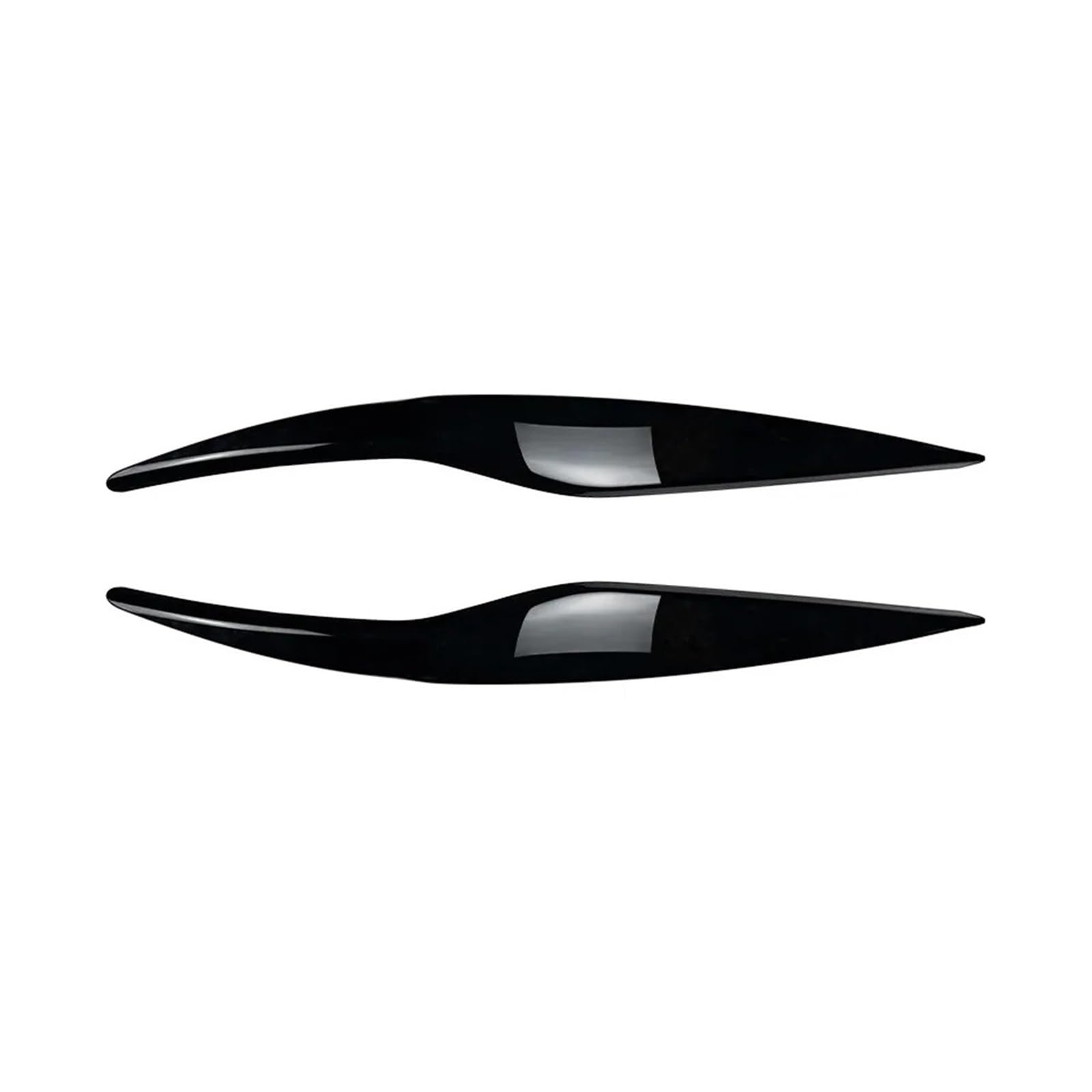 tuyda Scheinwerfer Augenbraue Augenlider Licht Aufkleber,Fit for Ford, Fiesta MK6 2008-2012 Front Lampe Abdeckung Scheinwerfer-Augenbrauenschutz(Gloss Black) von tuyda