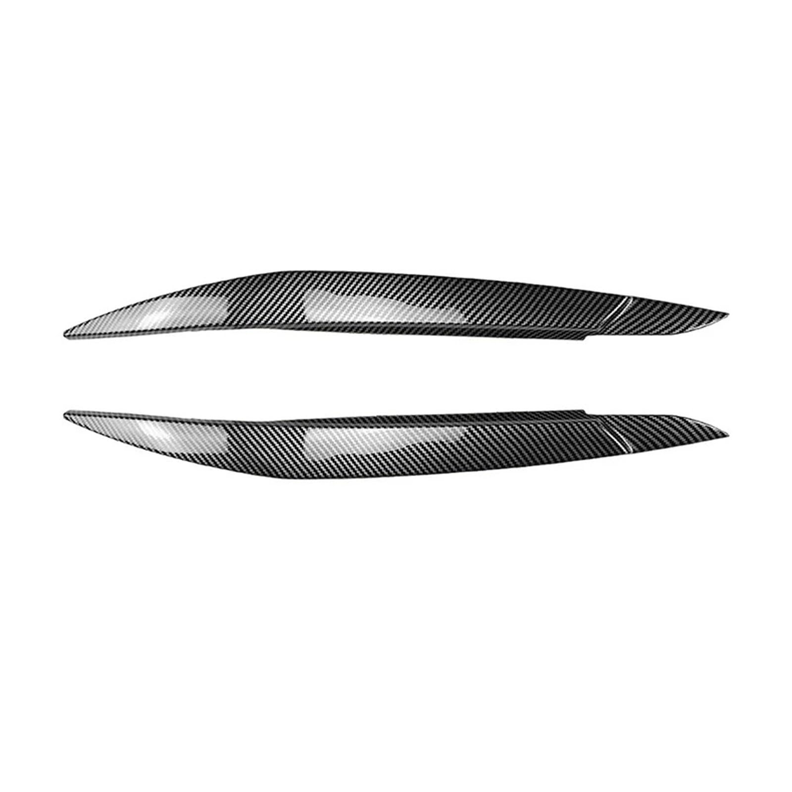 tuyda Scheinwerfer Augenbrauen Abdeckung Aufkleber Trim,Fit for X6 E71 2008-2014 Auto Scheinwerfer Augenlider Deckel Scheinwerfer-Augenbrauenschutz(Carbon Fiber Look) von tuyda