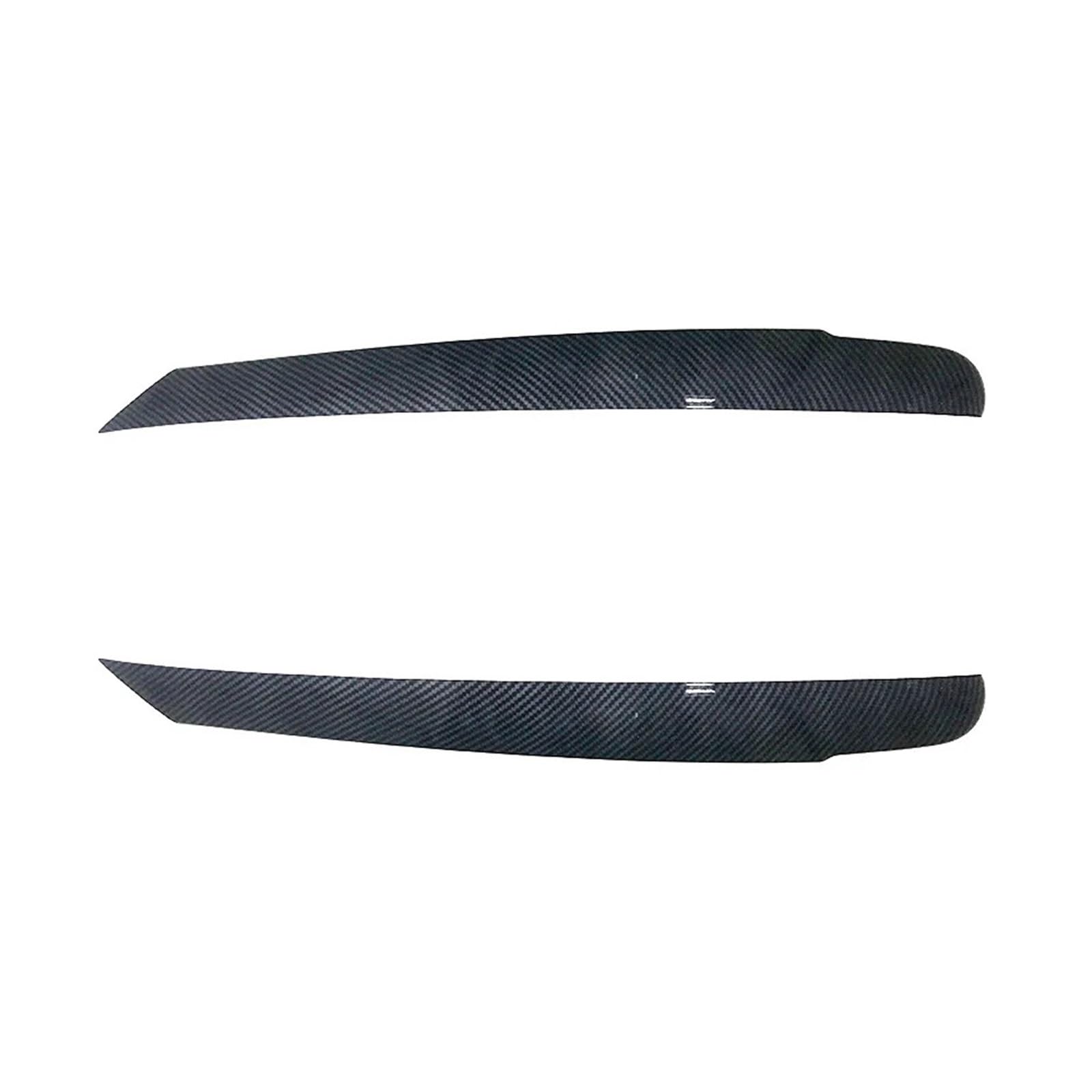 tuyda Scheinwerfer-Augenbrauenlampen-Augenlid-Zierabdeckung, passend for Volkswagen, passend for Touran 2011–2015, Frontlampe Scheinwerfer-Augenbrauenschutz(Carbon Fiber) von tuyda