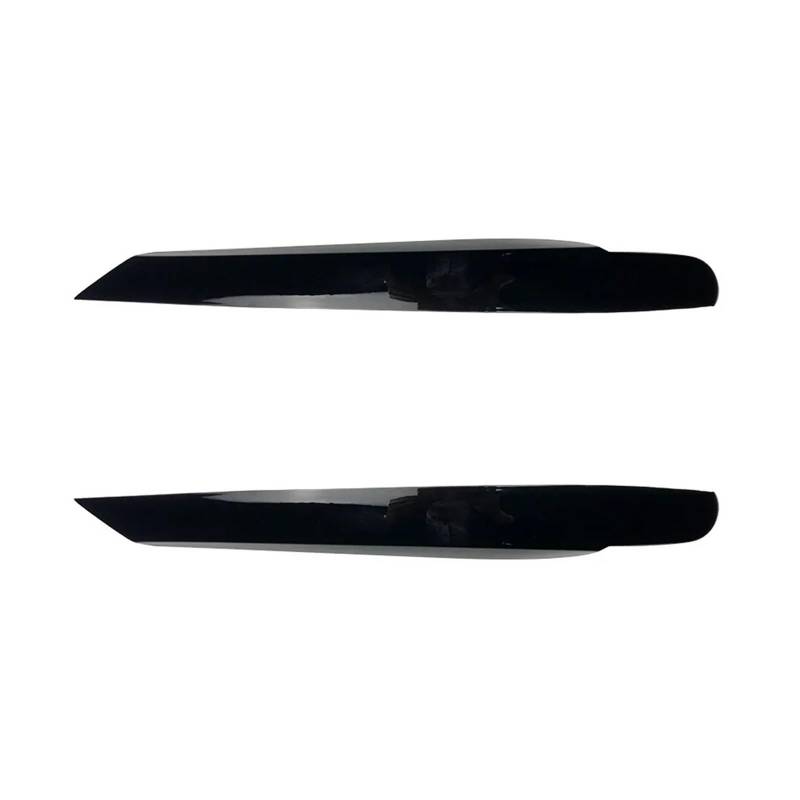 tuyda Scheinwerfer-Augenbrauenlampen-Augenlid-Zierabdeckung, passend for Volkswagen, passend for Touran 2011–2015, Frontlampe Scheinwerfer-Augenbrauenschutz(Glossy Black) von tuyda