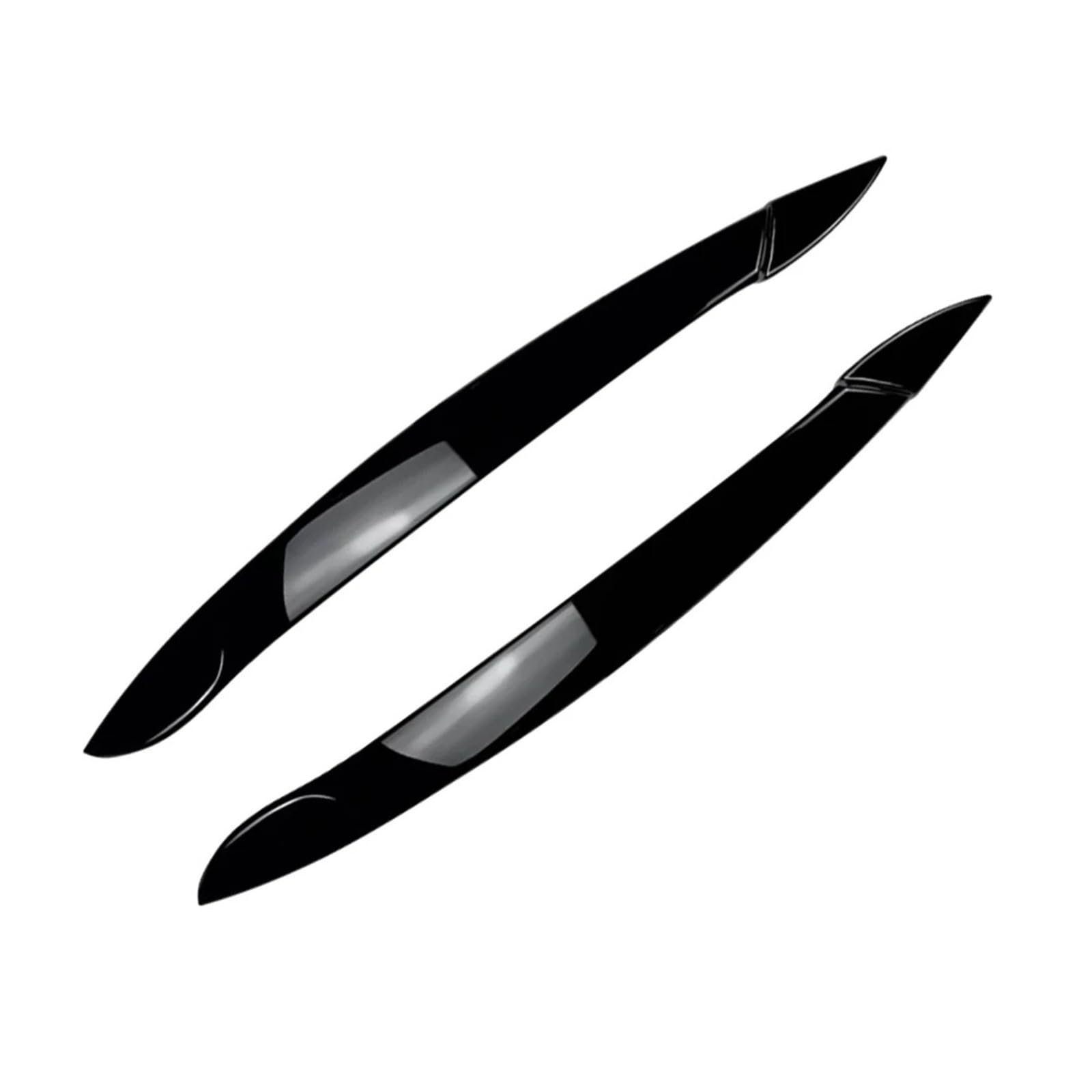 tuyda Scheinwerfer-Augenlid-Augenbrauenabdeckung, passend for X5 E70 2008–2013 Auto-Augenlider Scheinwerfer-Augenbrauenschutz(Gloss Black) von tuyda