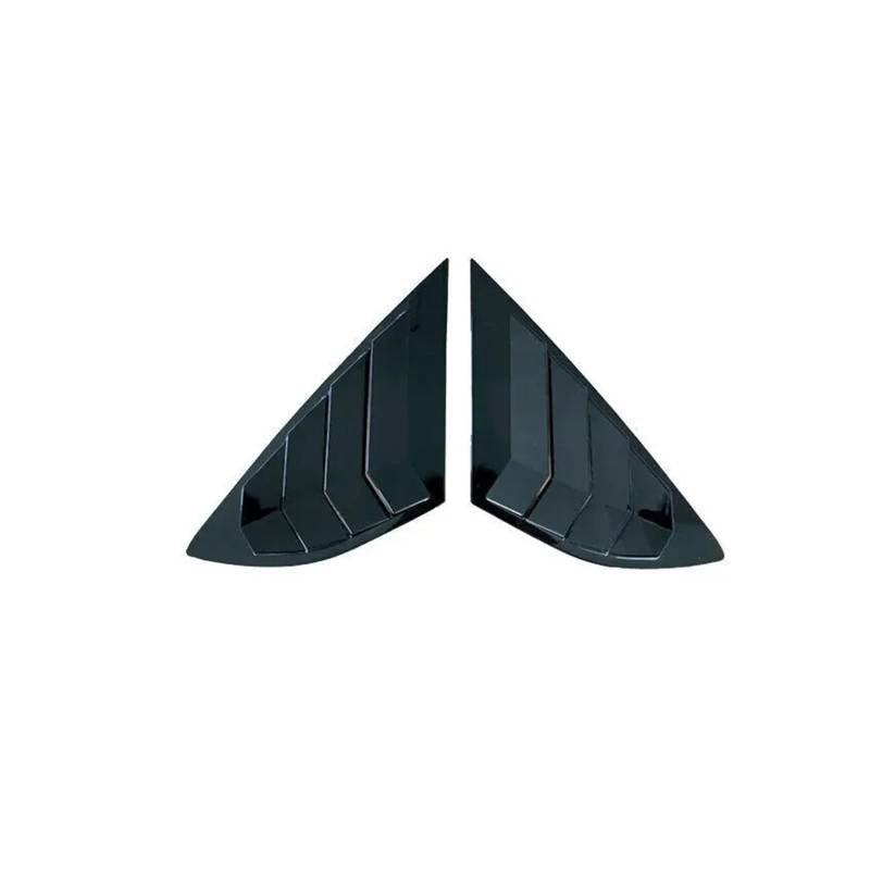 tuyda Seitenabdeckung for Hecklamellenfenster, passend for Ford, Mondeo Fusion Sedan 2013–2018, Aufkleber, Entlüftungsklappe Dekorative Abdeckung für Heckscheibengrill(Gloss Black) von tuyda