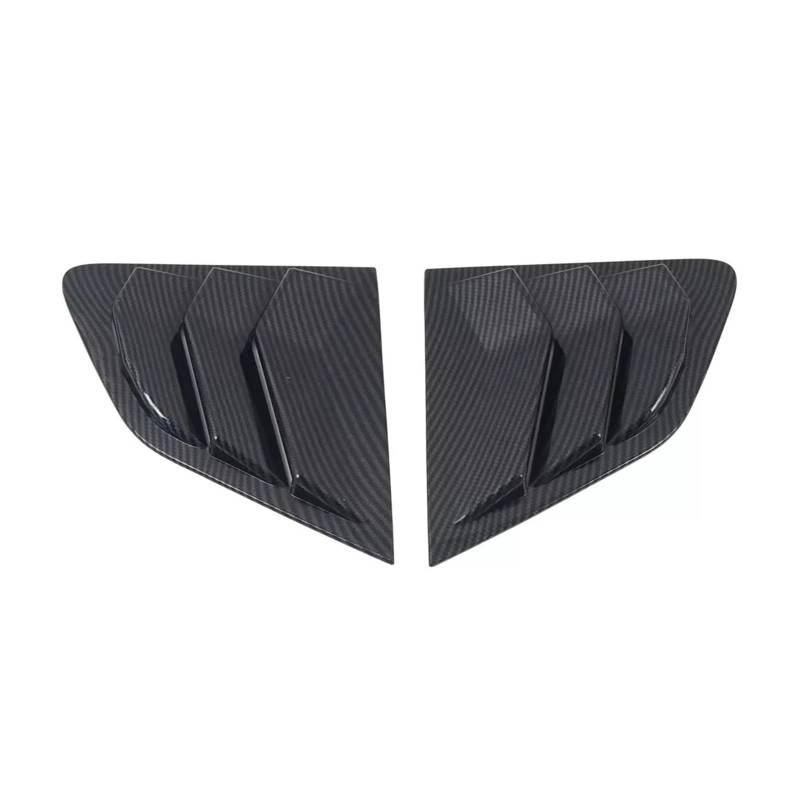 tuyda Seitenabdeckung for Hecklamellenfenster, passend for Nissan, Rogue Sport 2017–2021, Qashqai J11 2014–2021, Aufkleber, Entlüftungsklappe Dekorative Abdeckung für Heckscheibengrill(Carbon) von tuyda