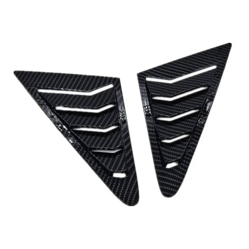 tuyda Seitenklappenverkleidung for Autos, passend for Nissan, Tiida Schrägheck 2005–2010, Lamellenaufkleber, Entlüftung Dekorative Abdeckung für Heckscheibengrill von tuyda