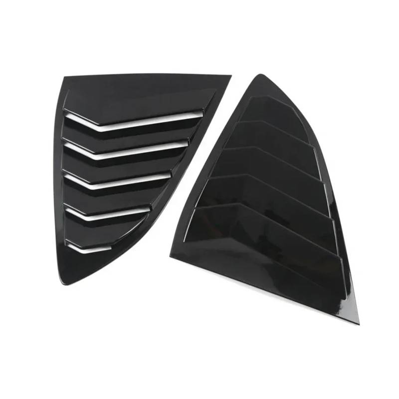 tuyda Seitenlüftungsverkleidung for die Heckklappe des Autos, passend for CR-V CRV 2017–2022, Aufkleber, Fensterjalousie Dekorative Abdeckung für Heckscheibengrill(Gloss Black) von tuyda