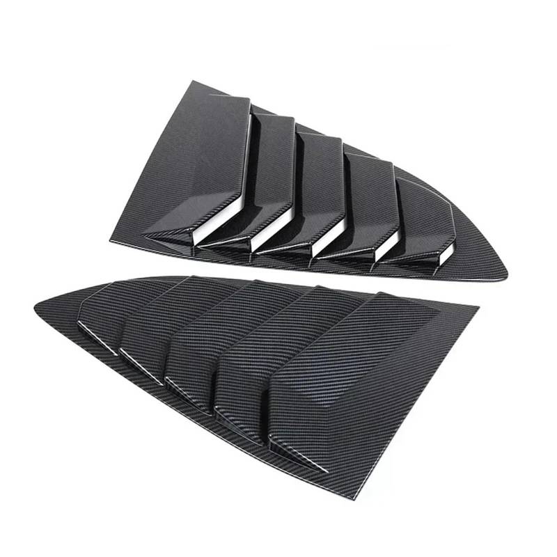tuyda Seitenlüftungsverkleidung for die Heckklappe des Autos, passend for CR-V CRV 2017–2022, Jalousie-Aufkleber for Fensterjalousien Dekorative Abdeckung für Heckscheibengrill(Carbon Look) von tuyda