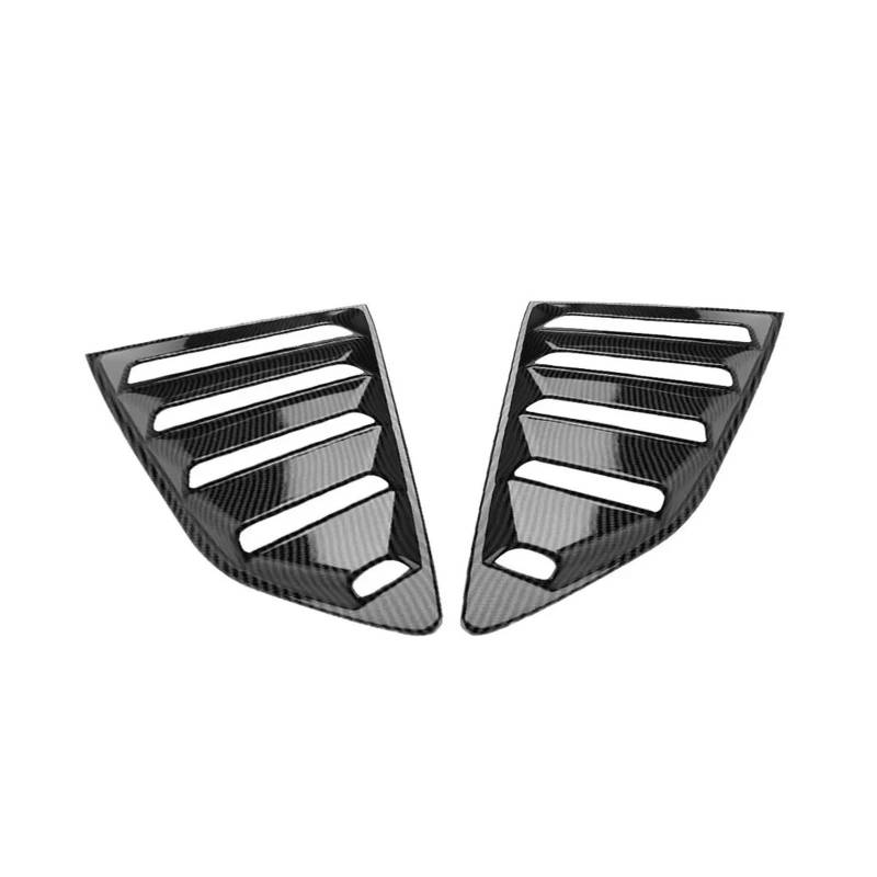 tuyda Seitenverkleidung for Hecklamellenfenster, passend for Chevy Camaro 2016–2022, Aufkleber for die Verschlussabdeckung, Lüftungsschaufel-Zubehör Dekorative Abdeckung für Heckscheibengrill(Carbon) von tuyda