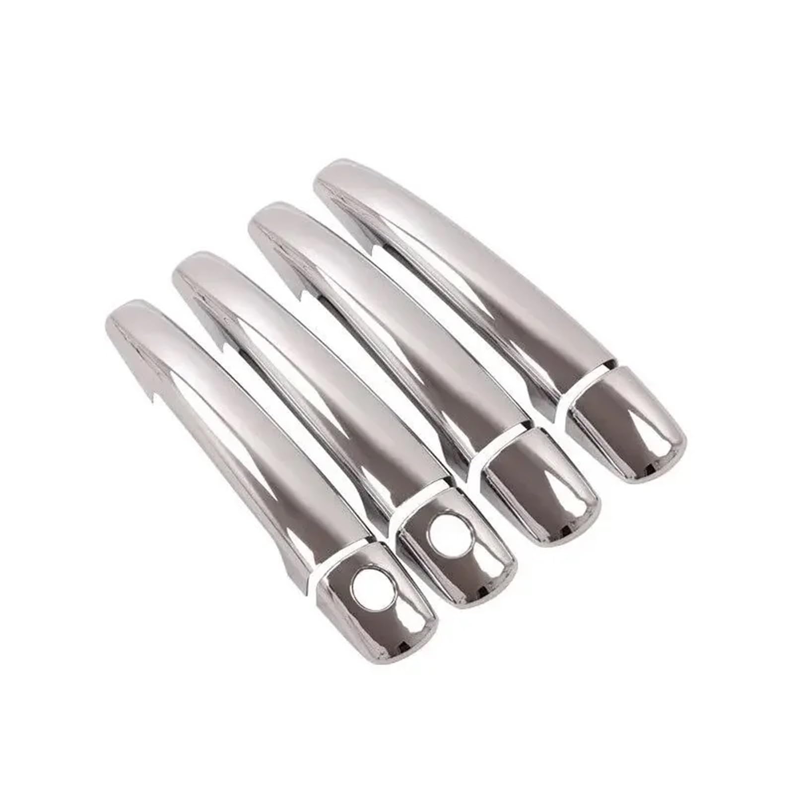 tuyda Türgriffabdeckungsverkleidung, passend for Peugeot, Expert Tepee 2007–2015, Chrom-Auto-Styling-Zubehör Dekorative Auflage für Autotürgriffe(2 keyholes) von tuyda