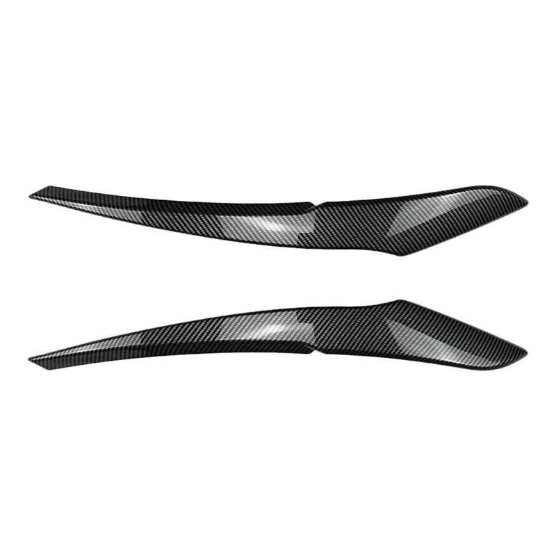 tuyda Zierleiste for Autoscheinwerfer-Augenlider, passend for 1er F20 F21 2011–2014 Basisversion Scheinwerfer-Augenbrauenschutz(Carbon Fiber) von tuyda