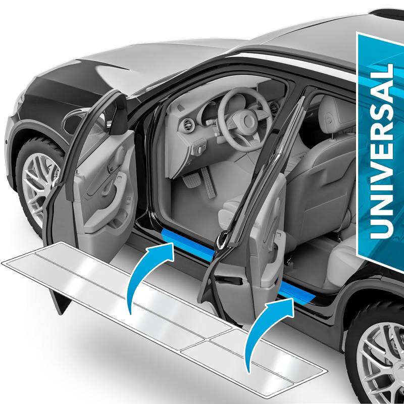 Auto Einstiegsleisten Schutz Universal Schutzfolie Autotür Zubehör Zierleisten Lackschutzfolie Transparent von uProtect