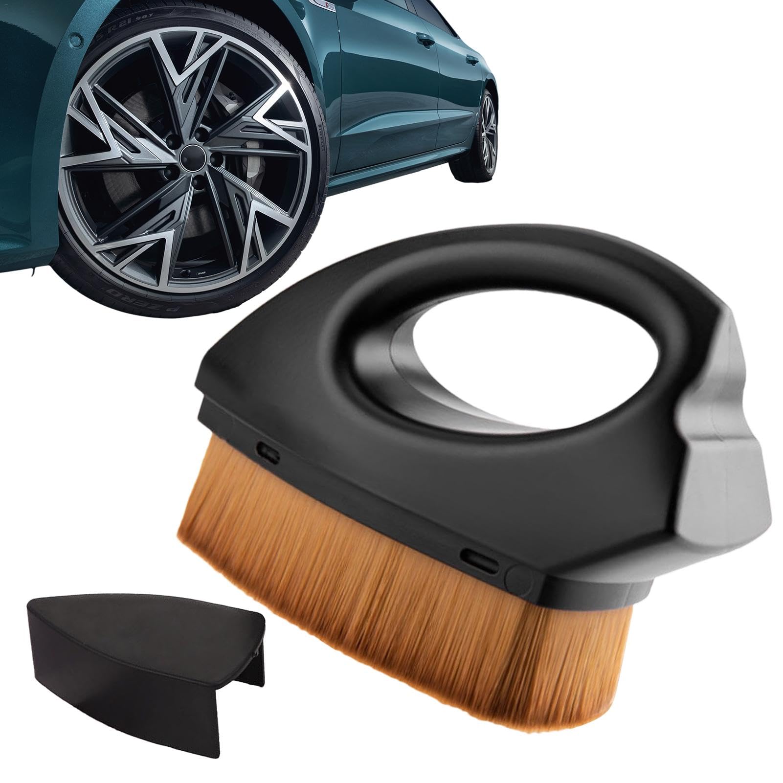 ulapithi Reifen- und Felgenbürste, Auto-Radpflegebürste - Reifenreinigungsbürste Reinigungsbürsten | Auto-Detaillierungs-Radbürste, Fahrzeug-Wartungspflege-Reinigungswerkzeug von ulapithi