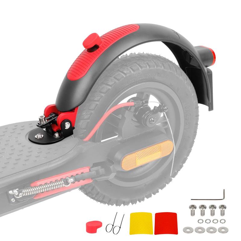 ulip Aluminium Schutzblech Hinten mit Brems- und Rücklicht für Xiaomi M365 Pro Pro2 MI3 1S Lite Swagger 5 Elektroroller von ulip