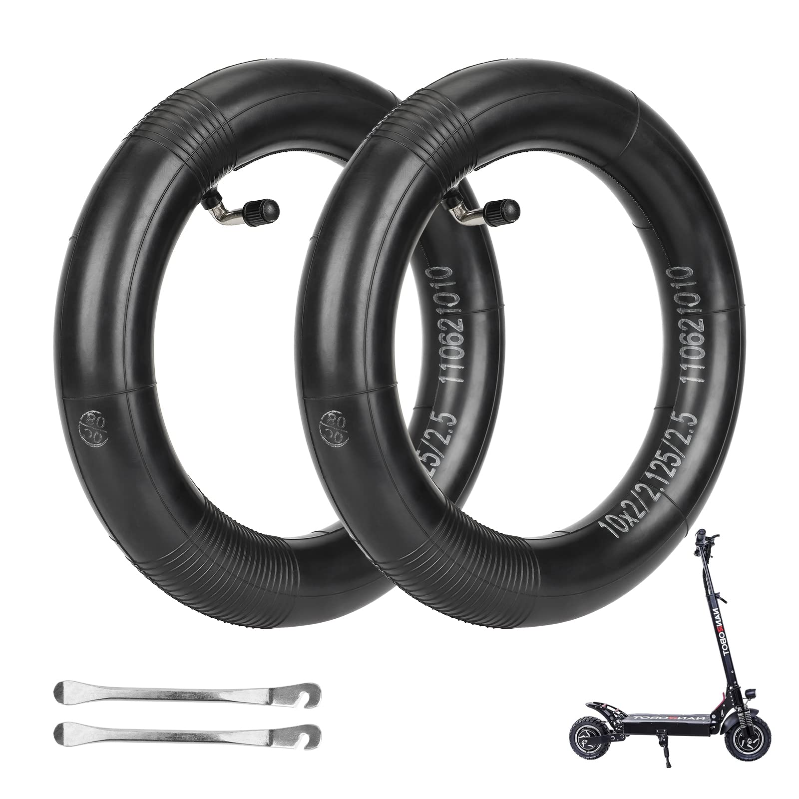 ulip 2 Stück Schlauch 10x2 10x2.125 10x2.5 verdickter pneumatischer Scooter-Ersatzreifen mit 90 Grad für Nanrobot D4+ D5+ D6+ Scooter Trike Kinderwagen ulip 2 Stück Schlauch 10x2 10x2.125 10x2.5 verdickter pneumatischer Scooter-Ersatzreifen mit 90 Grad für Nanrobot D4+ D5+ D6+ Scooter Trike Kinderwagen von ulip