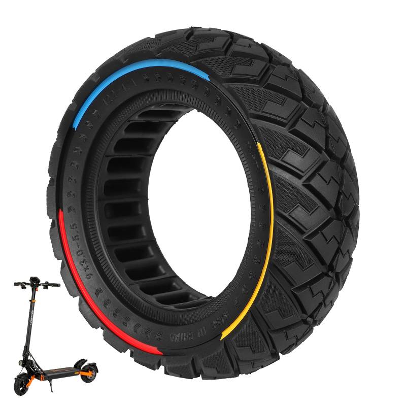 ulip 9x3.0-5.5 Elektroroller Vollreifen für Kukirin G2 pro Roller, Ersatzreifen vorne oder hinten Vollreifen 1PCS von ulip