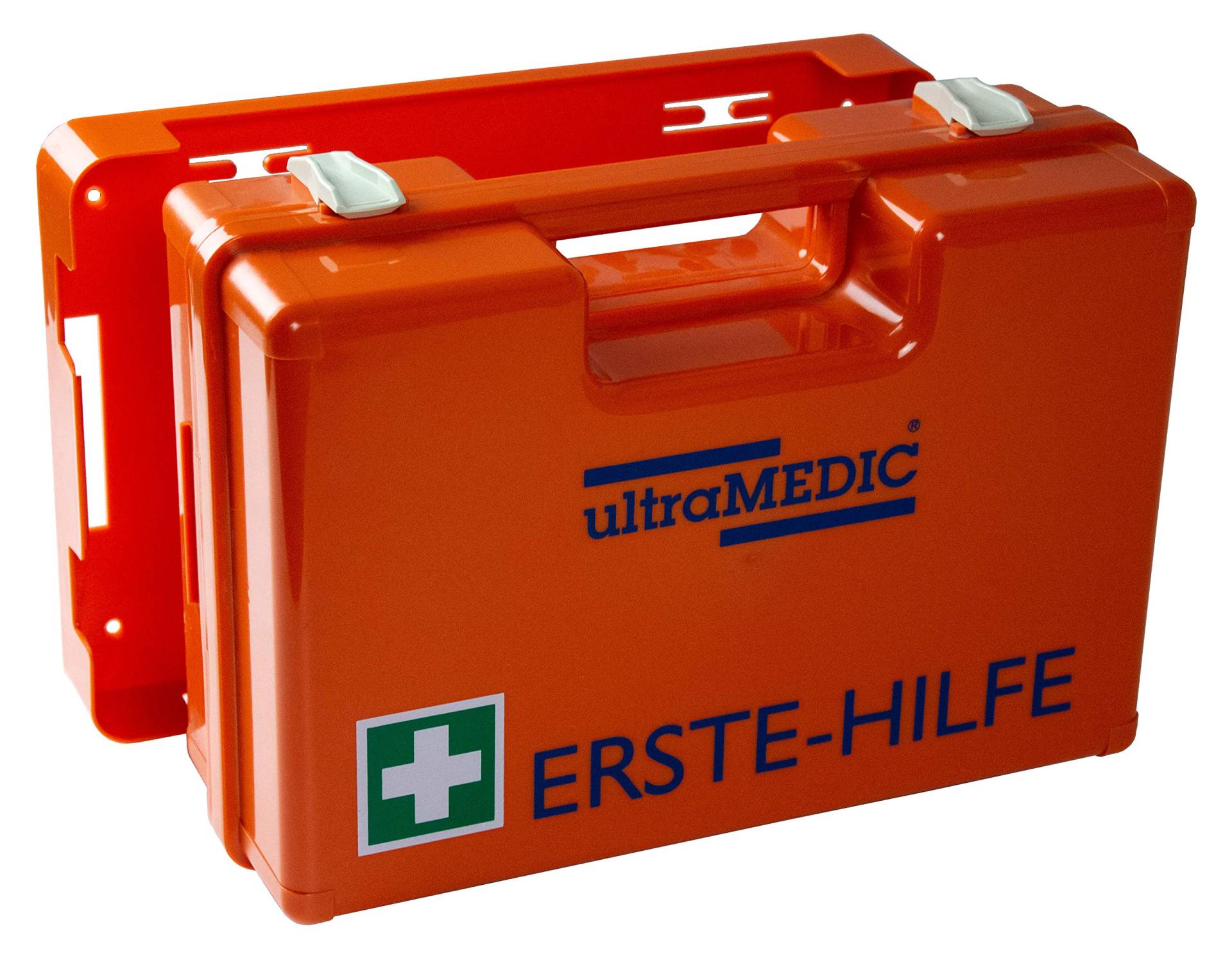 Erste-Hilfe-Koffer ultraBOX "SUPER" mit Füllung gem. DIN 13157 zur Wandmontage Erste-Hilfe-Koffer ultraBOX "SUPER" mit Füllung gem. DIN 13157 zur Wandmontage von ultraMEDIC