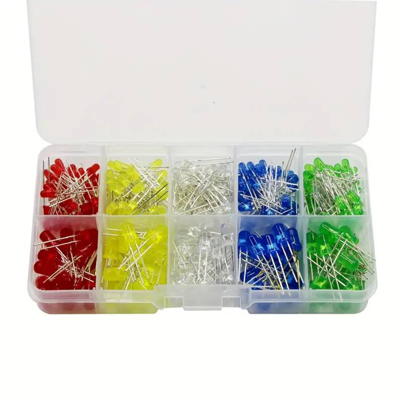 LED Leuchtdioden Set 200 Stück 3mm 5mm LED Dioden 3V Niederspannung Elektronikbauteile für DIY Projekte Modellbau Dekoration von umyeoqoyo