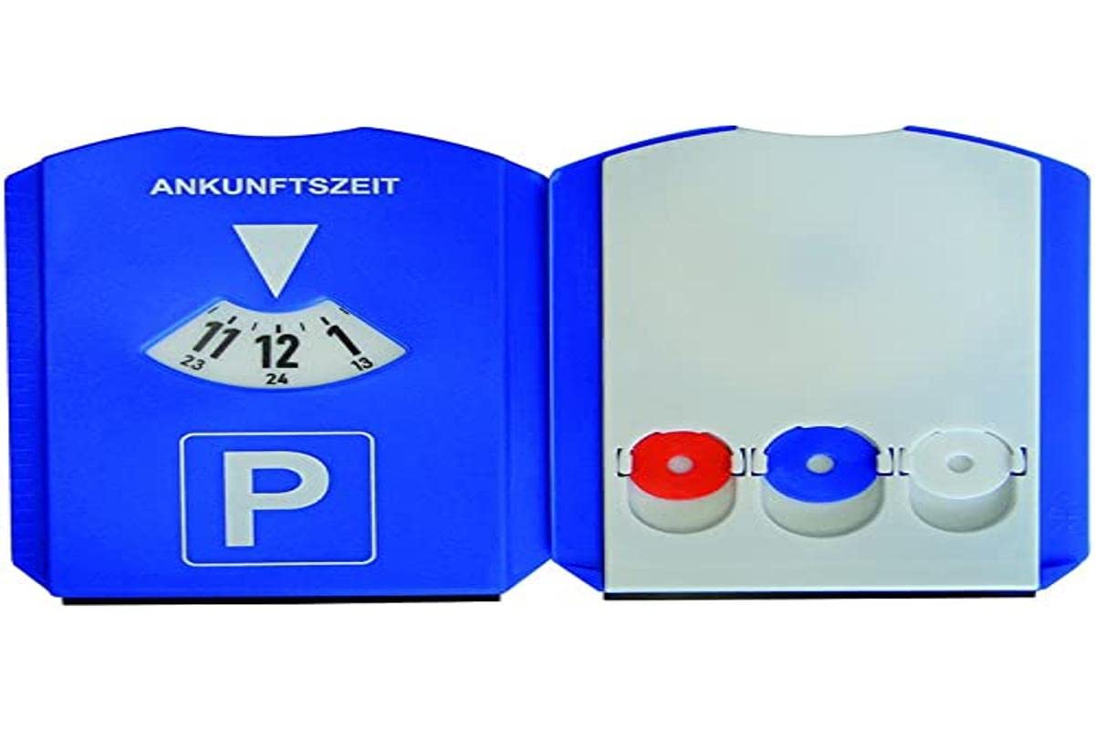 UNITEC KFZ 84501 UNITEC Multifunktions-Parkscheibe, aus Kunststoff, blau von uniTEC KFZ