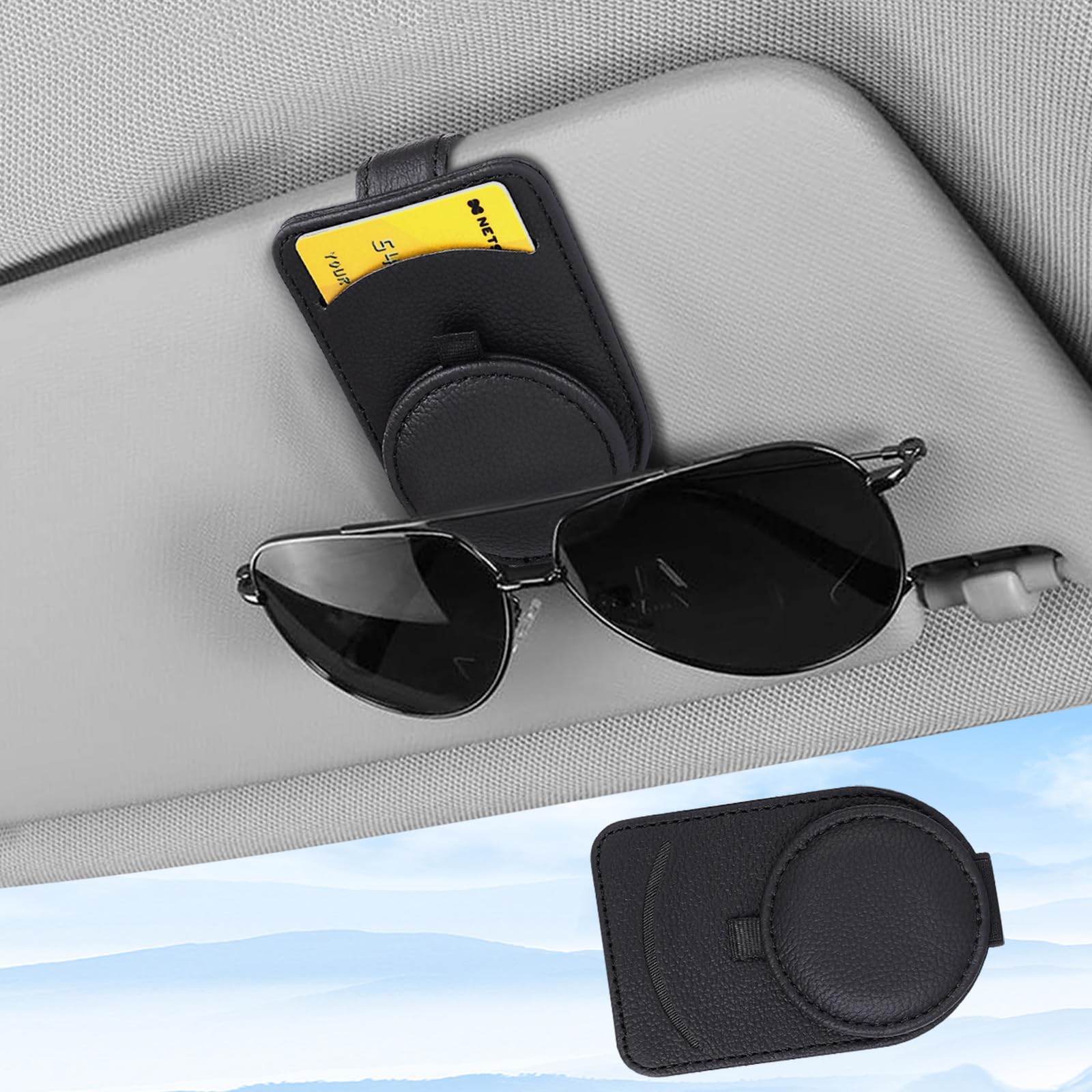 upbeat Brillenhalter für Auto Sonnenblende, Auto Sonnenbrillenhalter, Leder Auto Multifunktionaler Aufbewahrungsclip, Sonnenbrillen Halterung für Auto, Auto Visier Zubehör Karten Clip upbeat Brillenhalter für Auto Sonnenblende, Auto Sonnenbrillenhalter, Leder Auto Multifunktionaler Aufbewahrungsclip, Sonnenbrillen Halterung für Auto, Auto Visier Zubehör Karten Clip von upbeat